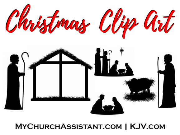 manger clip art black and white