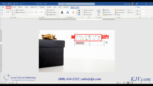 Format text in text box